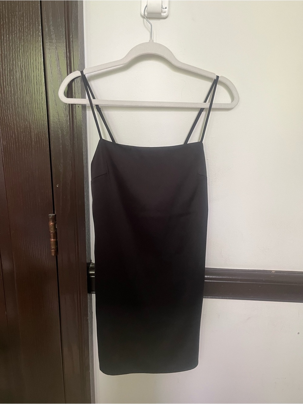 Little Black Satin/Silk Dress